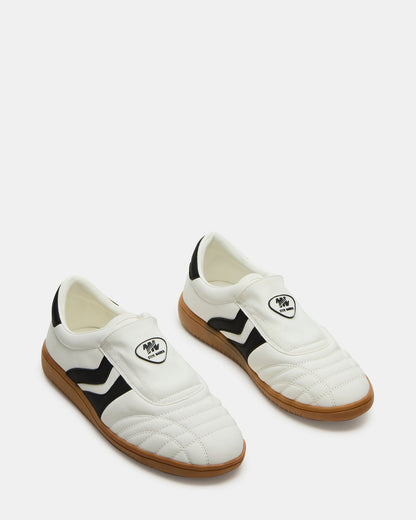 BOLT Black/White Low-Top Sneaker | Women's Sneakers | Steve Madden Exclusive