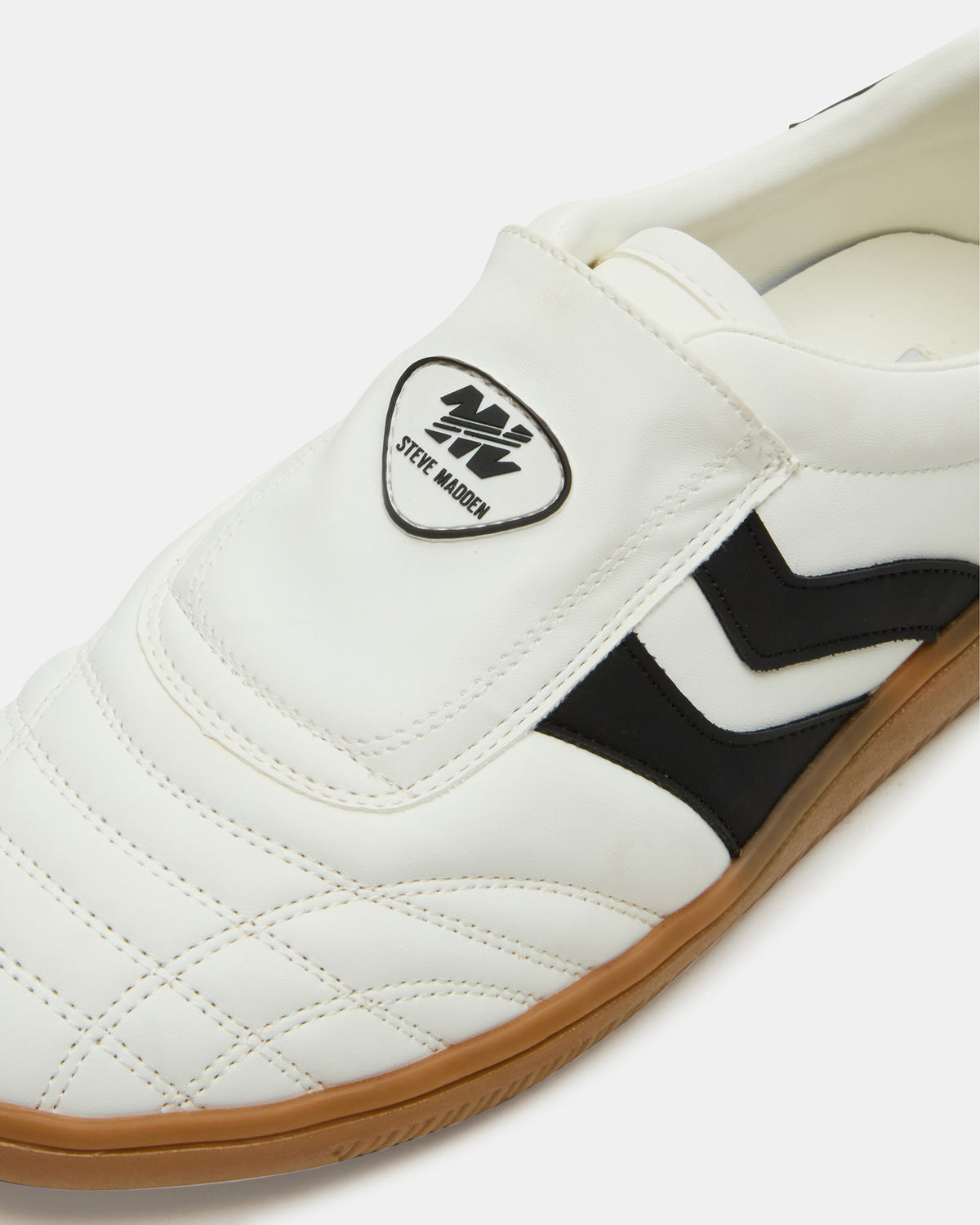 BOLT Black/White Low-Top Sneaker | Women's Sneakers | Steve Madden Exclusive