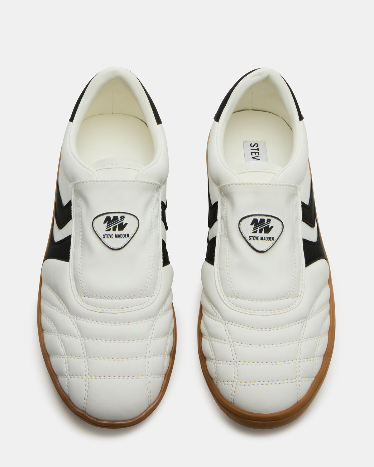 BOLT Black/White Low-Top Sneaker | Women's Sneakers | Steve Madden Exclusive