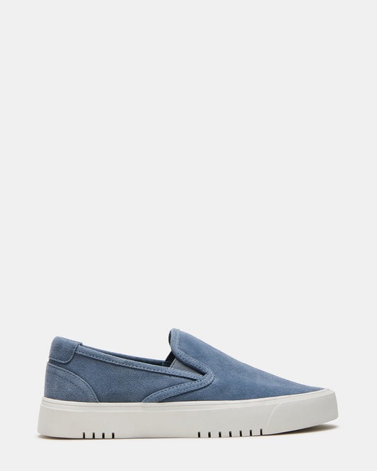 MURPHY Denim Suede Low-Top Sneaker | Women's Sneakers | Steve Madden Value