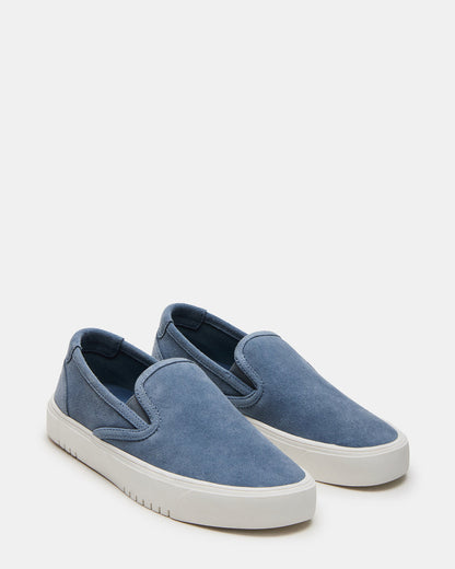 MURPHY Denim Suede Low-Top Sneaker | Women's Sneakers | Steve Madden Value