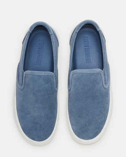 MURPHY Denim Suede Low-Top Sneaker | Women's Sneakers | Steve Madden Value