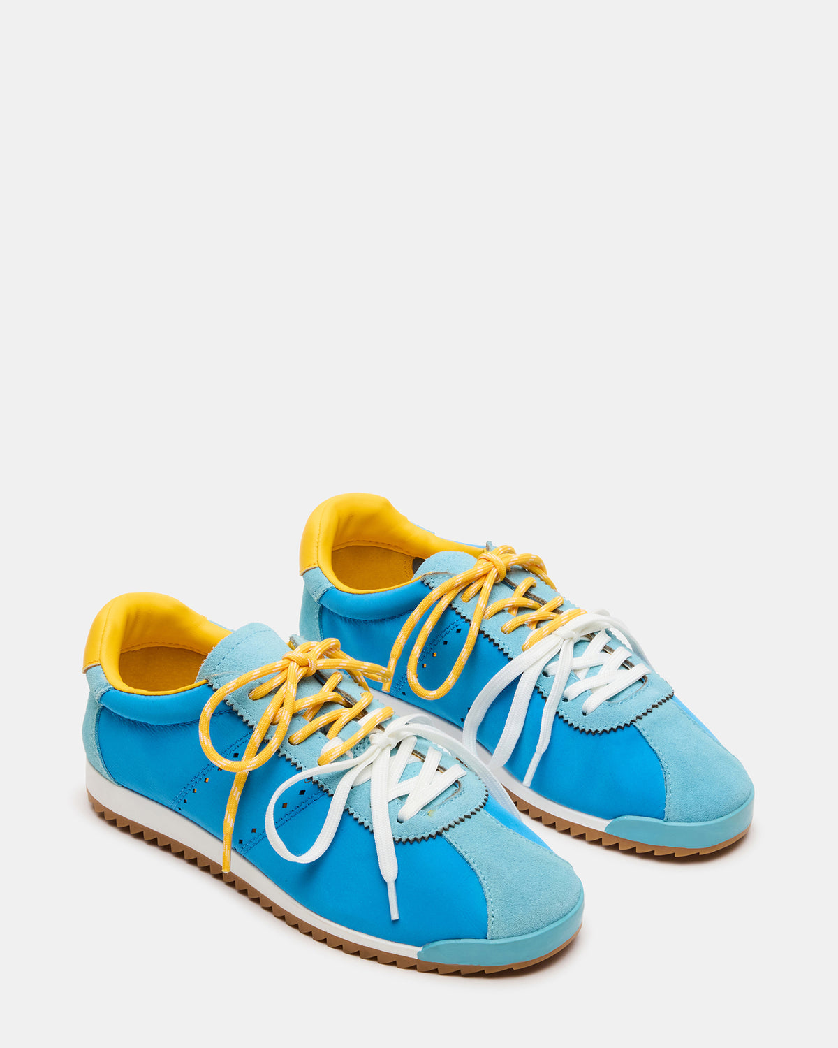 MIRAGE Blue/Yellow Low-Top Sneaker | Women's Sneakers | Steve Madden Top Pick