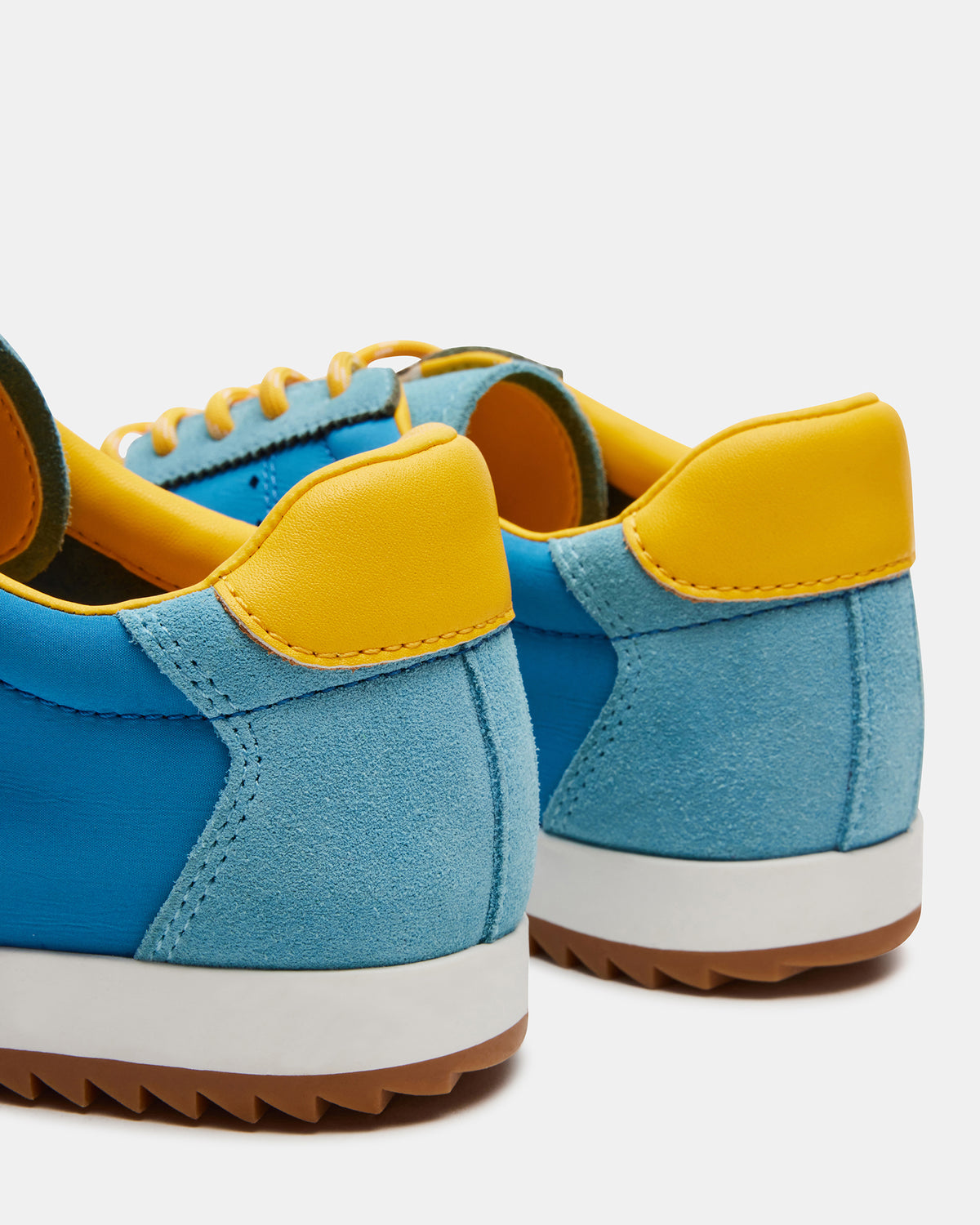 MIRAGE Blue/Yellow Low-Top Sneaker | Women's Sneakers | Steve Madden Top Pick