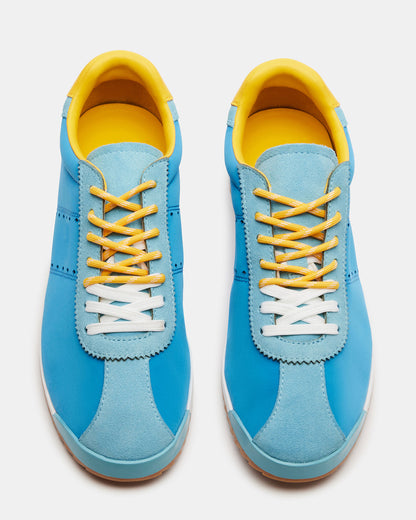 MIRAGE Blue/Yellow Low-Top Sneaker | Women's Sneakers | Steve Madden Top Pick