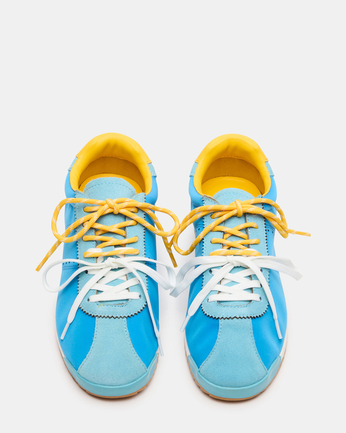 MIRAGE Blue/Yellow Low-Top Sneaker | Women's Sneakers | Steve Madden Top Pick