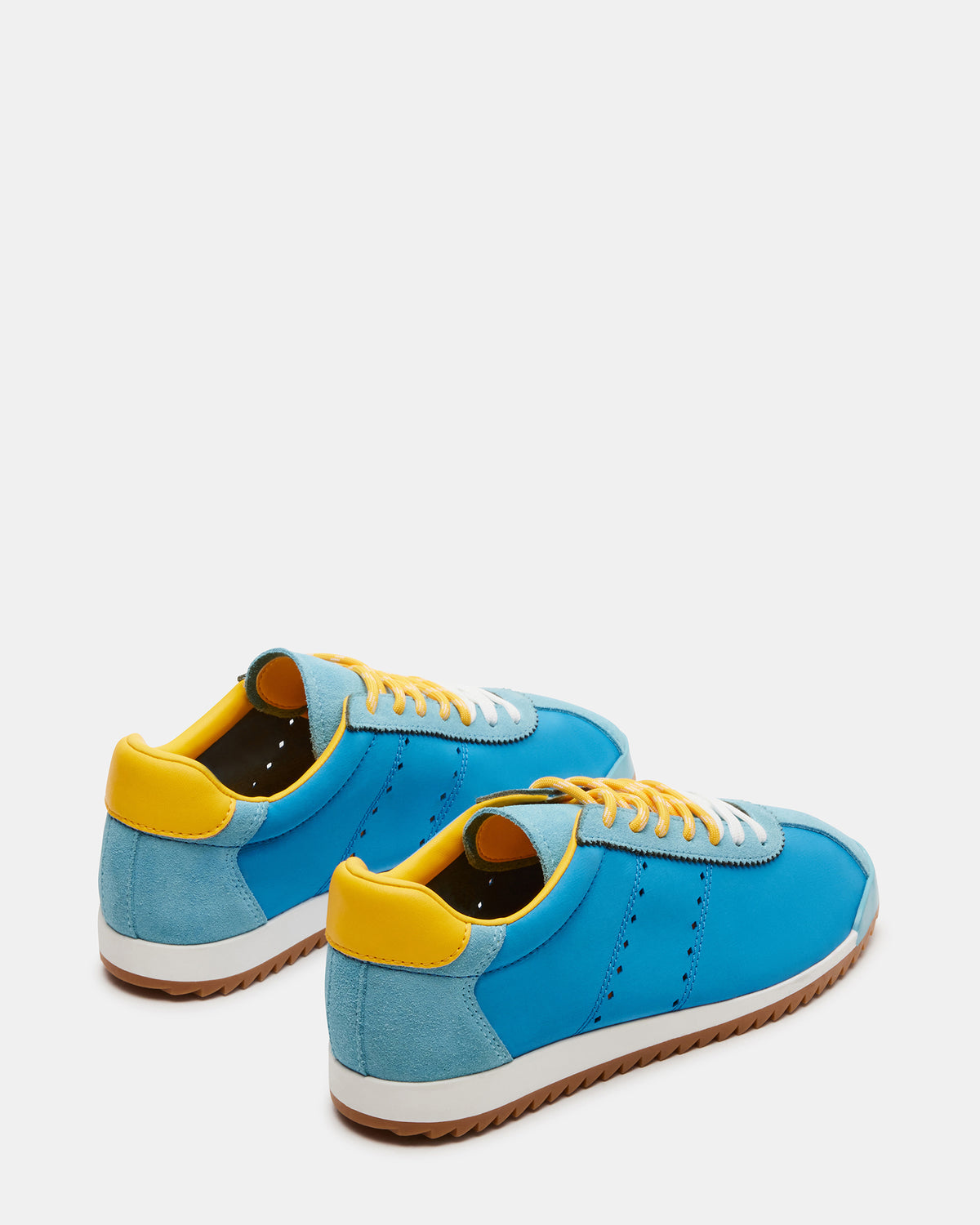 MIRAGE Blue/Yellow Low-Top Sneaker | Women's Sneakers | Steve Madden Top Pick