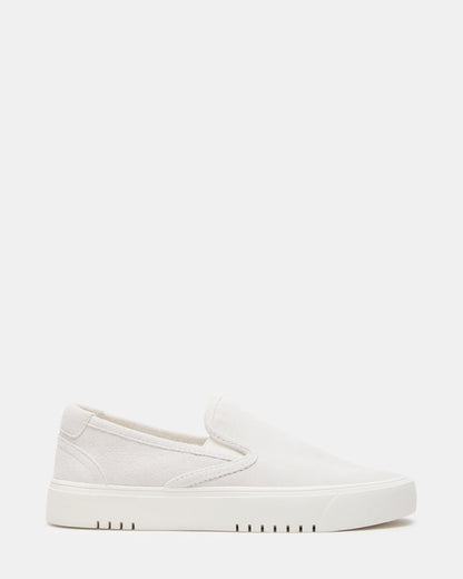 MURPHY White Suede Women's Low-Top Sneaker | Steve Madden Latest