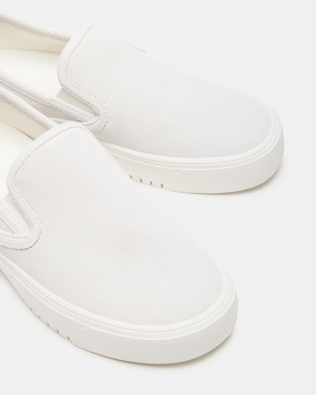 MURPHY White Suede Women's Low-Top Sneaker | Steve Madden Latest