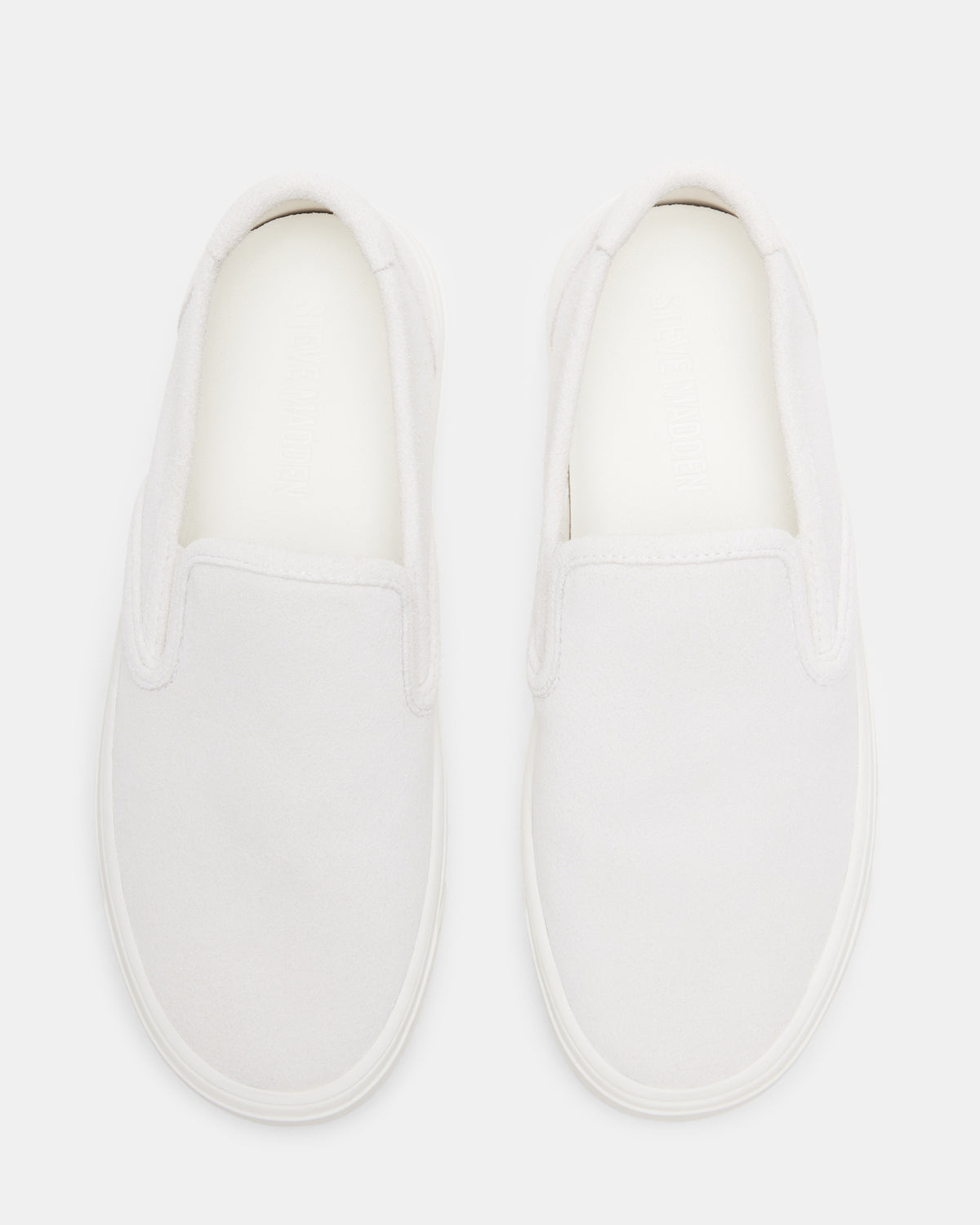 MURPHY White Suede Women's Low-Top Sneaker | Steve Madden Latest