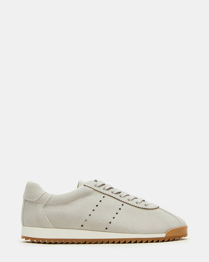 MIRAGE Grey Suede Low-Top Sneaker | Women's Sneakers | Steve Madden Great Value