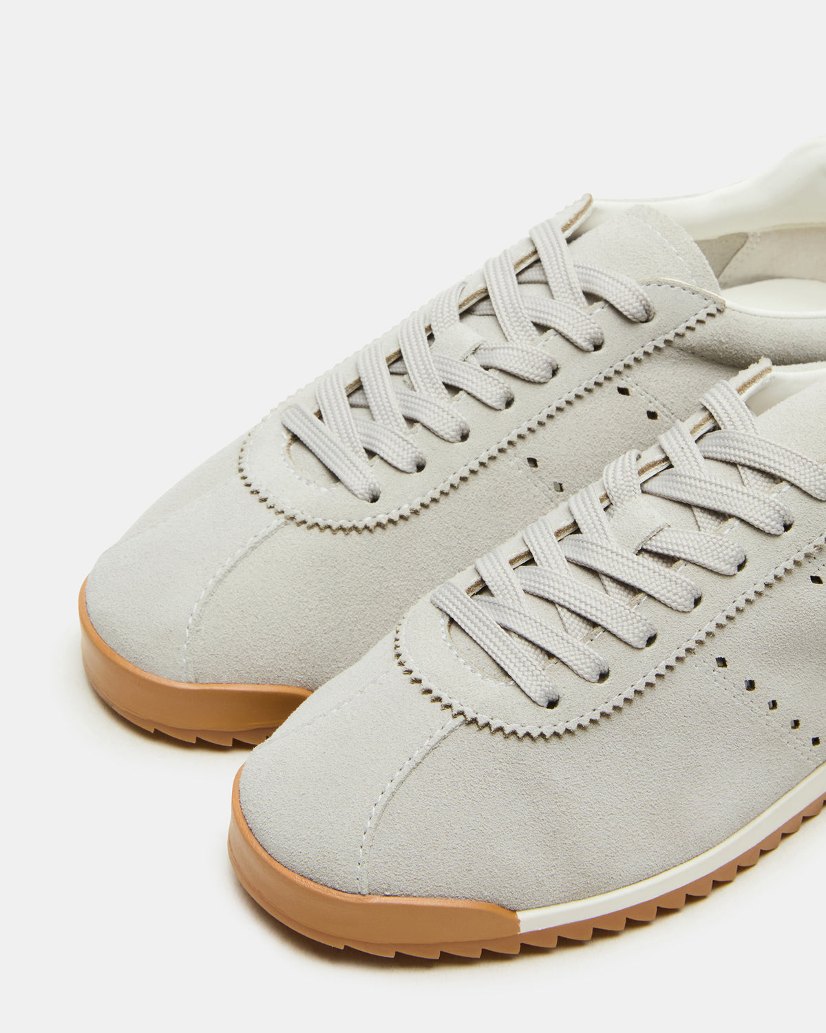 MIRAGE Grey Suede Low-Top Sneaker | Women's Sneakers | Steve Madden Great Value