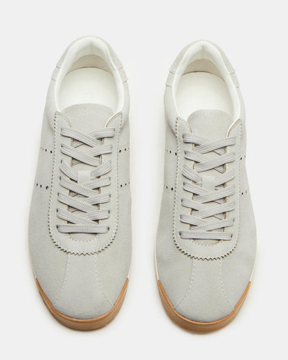 MIRAGE Grey Suede Low-Top Sneaker | Women's Sneakers | Steve Madden Great Value