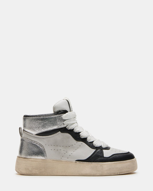 ENDLESS Black White High-Top Lace-Up Sneaker | Women's Sneakers | Steve Madden Value