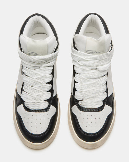 ENDLESS Black White High-Top Lace-Up Sneaker | Women's Sneakers | Steve Madden Value
