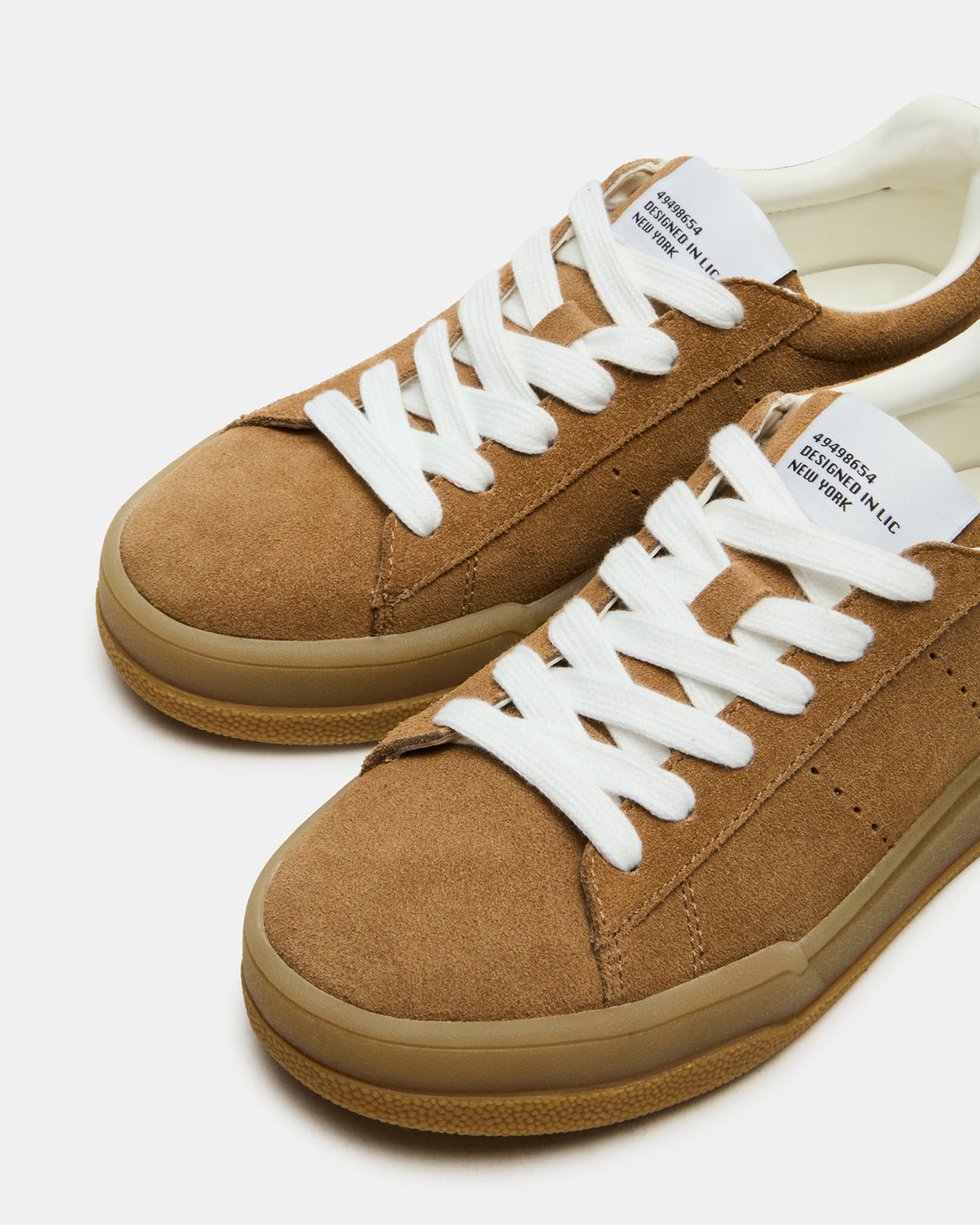 STRIVE Tan Suede Low-Top Lace-Up Sneaker | Women's Sneakers | Steve Madden Sale