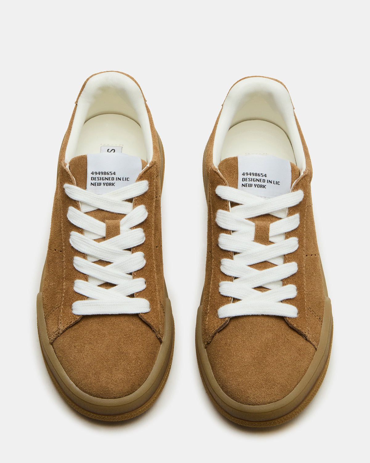 STRIVE Tan Suede Low-Top Lace-Up Sneaker | Women's Sneakers | Steve Madden Sale