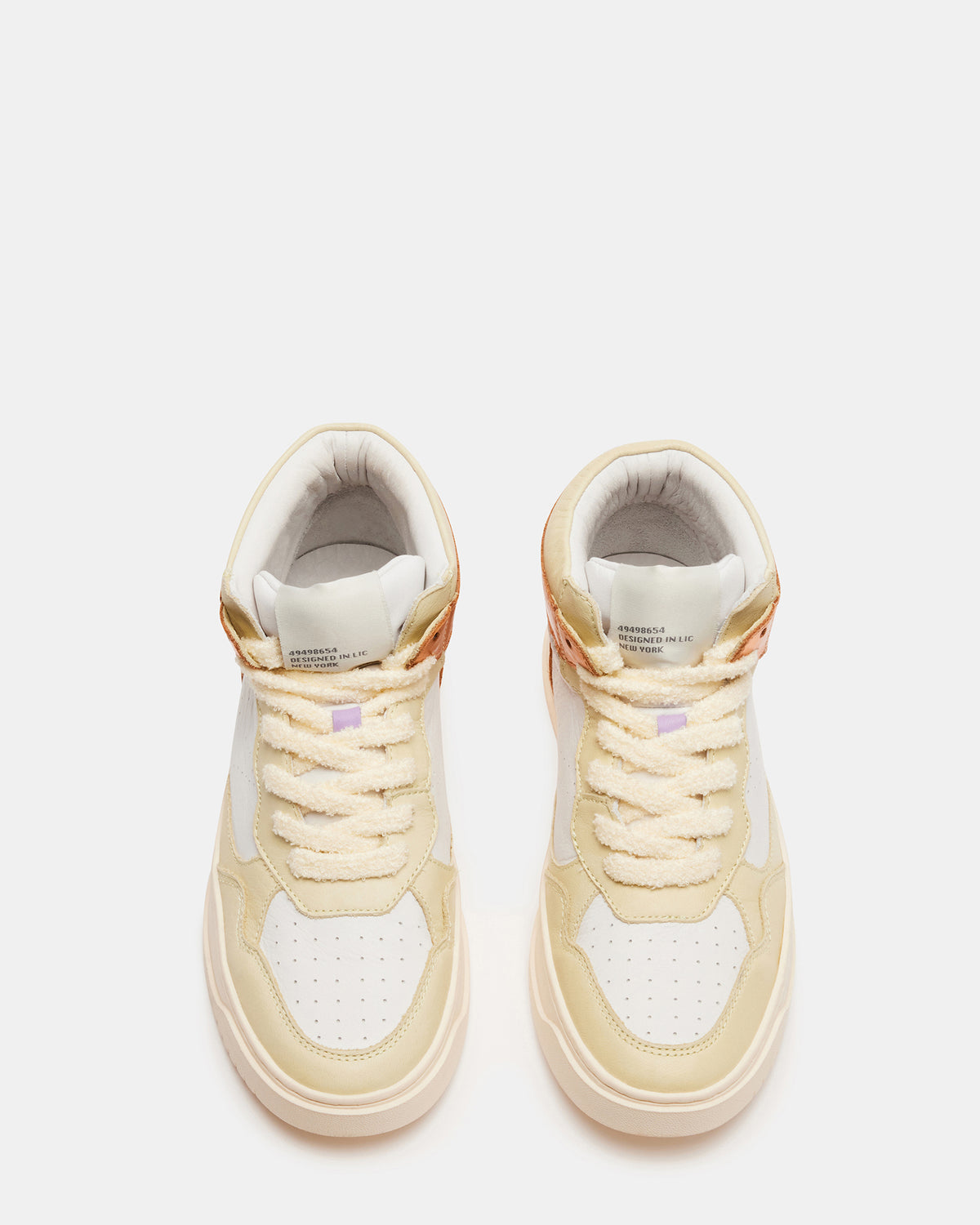 MARKED Yellow Multi High-Top Lace-Up Sneaker | Women's Sneakers | Steve Madden Recommended