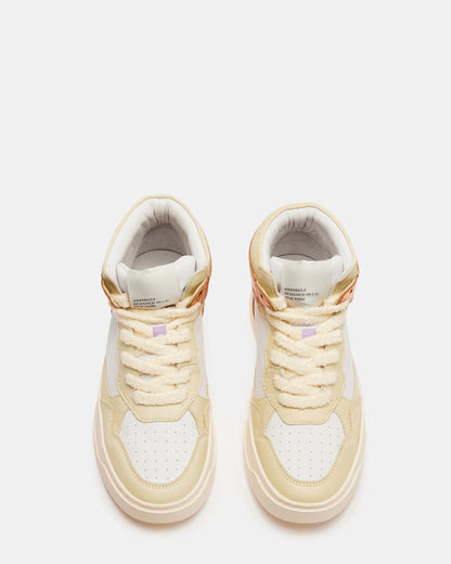 MARKED Yellow Multi High-Top Lace-Up Sneaker | Women's Sneakers | Steve Madden Recommended