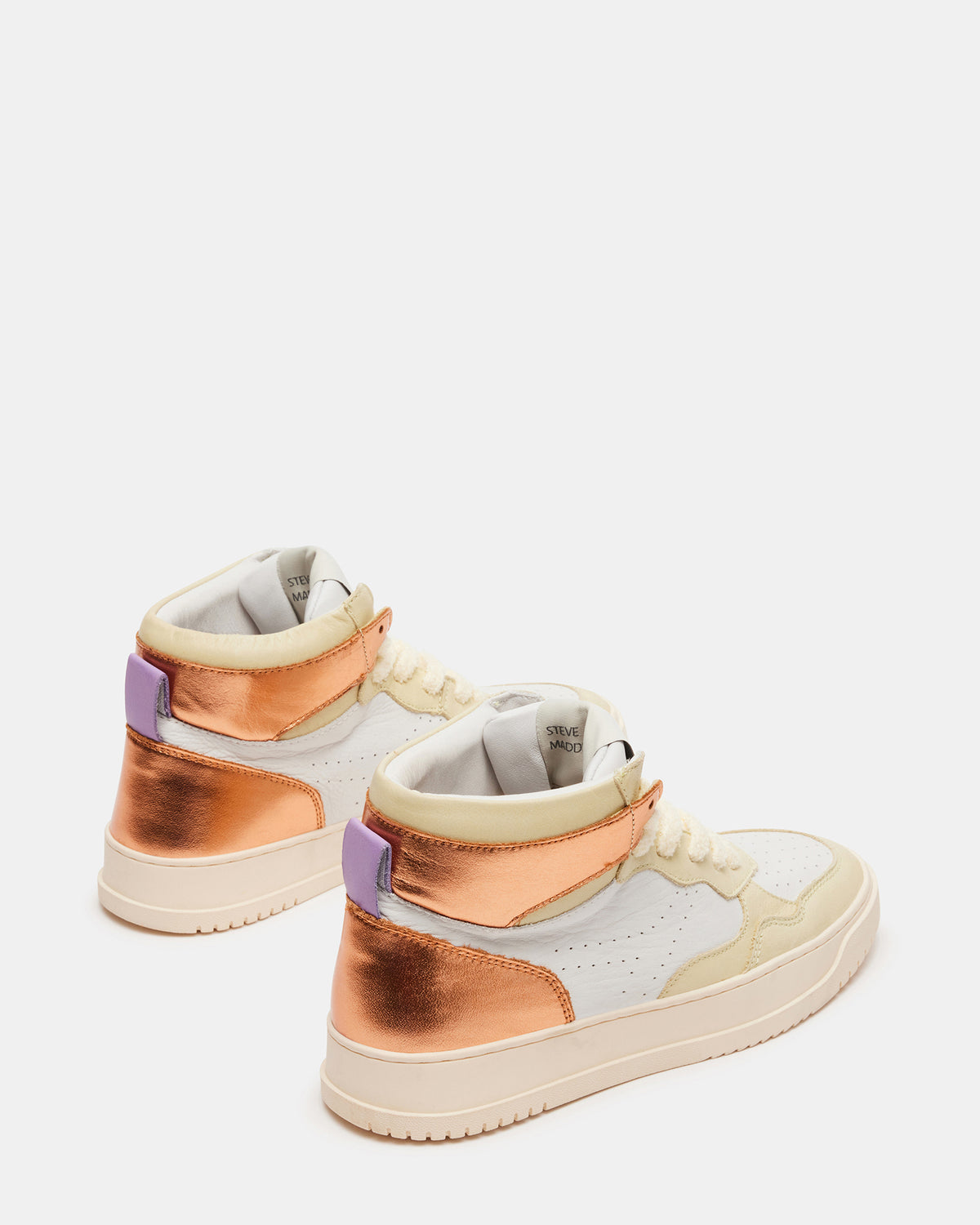 MARKED Yellow Multi High-Top Lace-Up Sneaker | Women's Sneakers | Steve Madden Recommended
