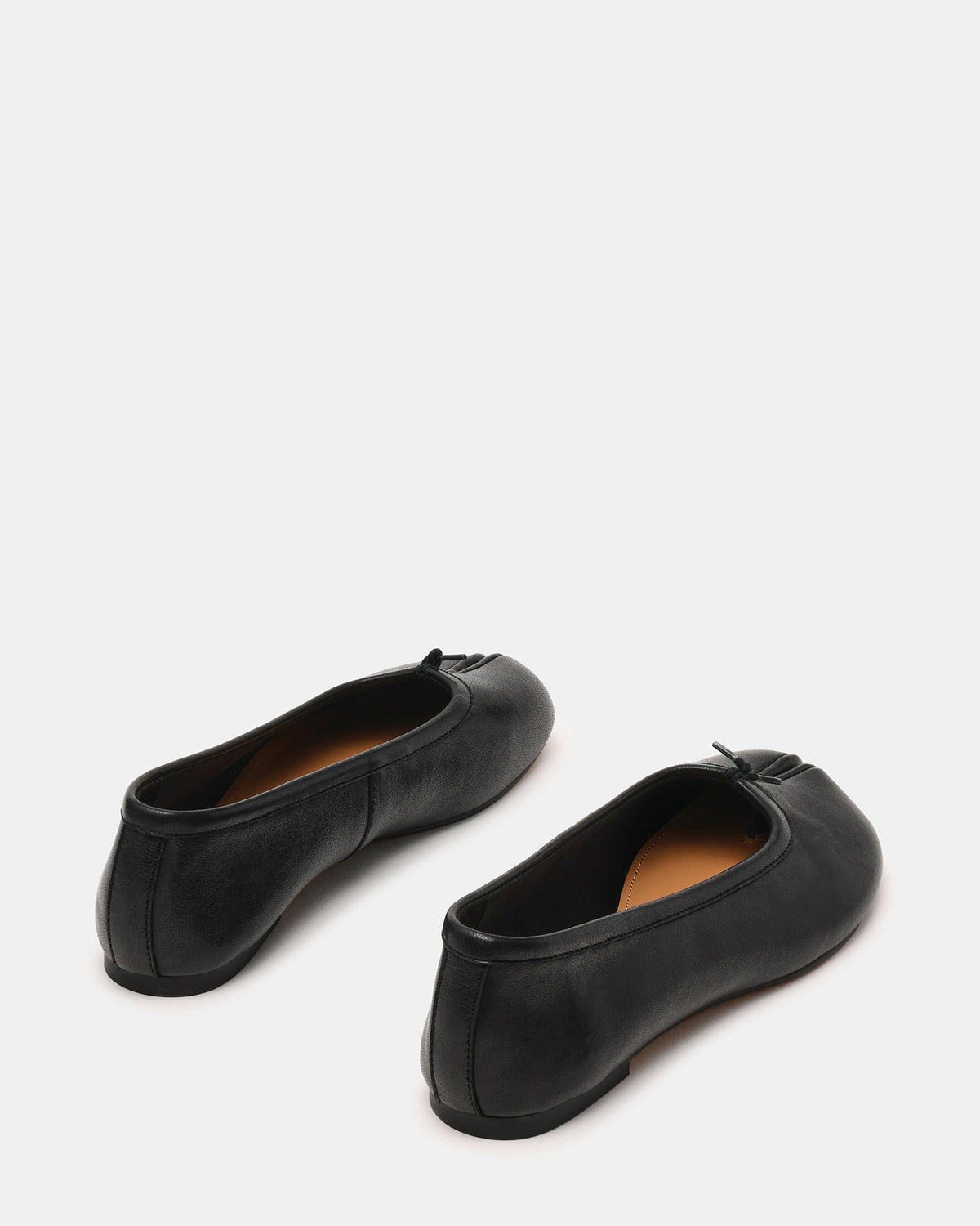 CALICO Black Leather Split Toe Tabi Women's Ballet Flat | Steve Madden Latest