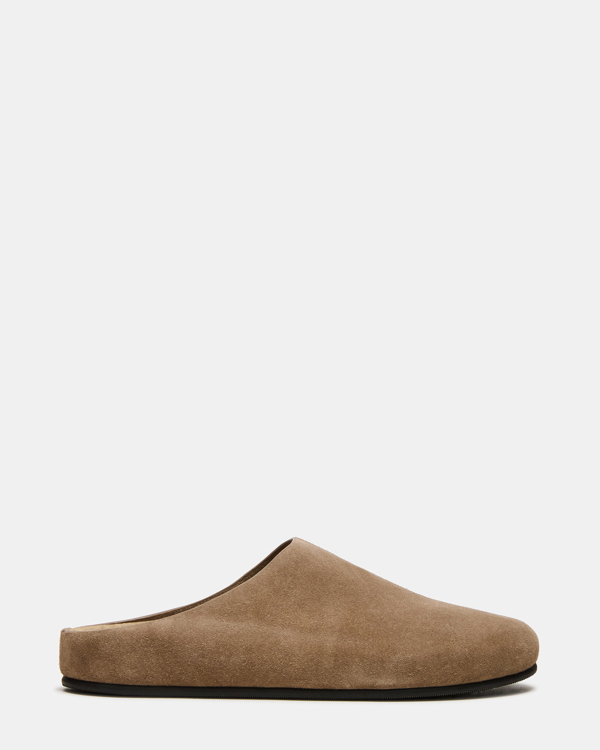FERN Taupe Suede Mule Slip-On Round-Toe Women's Flat | Steve Madden Hot Sale