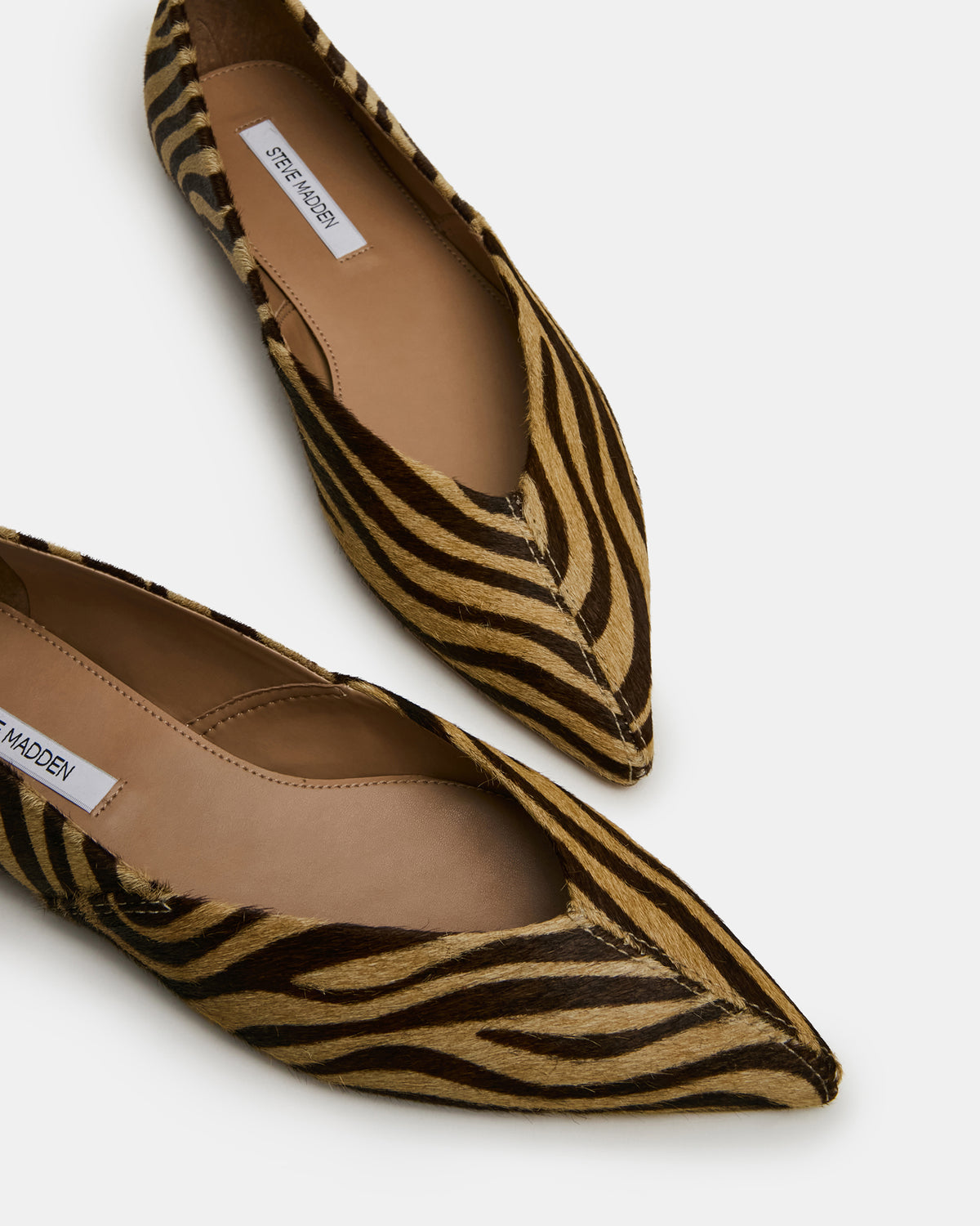 TOVI Tiger Pointed-Toe Ballet Women's Flat | Steve Madden Essential