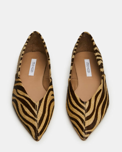 TOVI Tiger Pointed-Toe Ballet Women's Flat | Steve Madden Essential