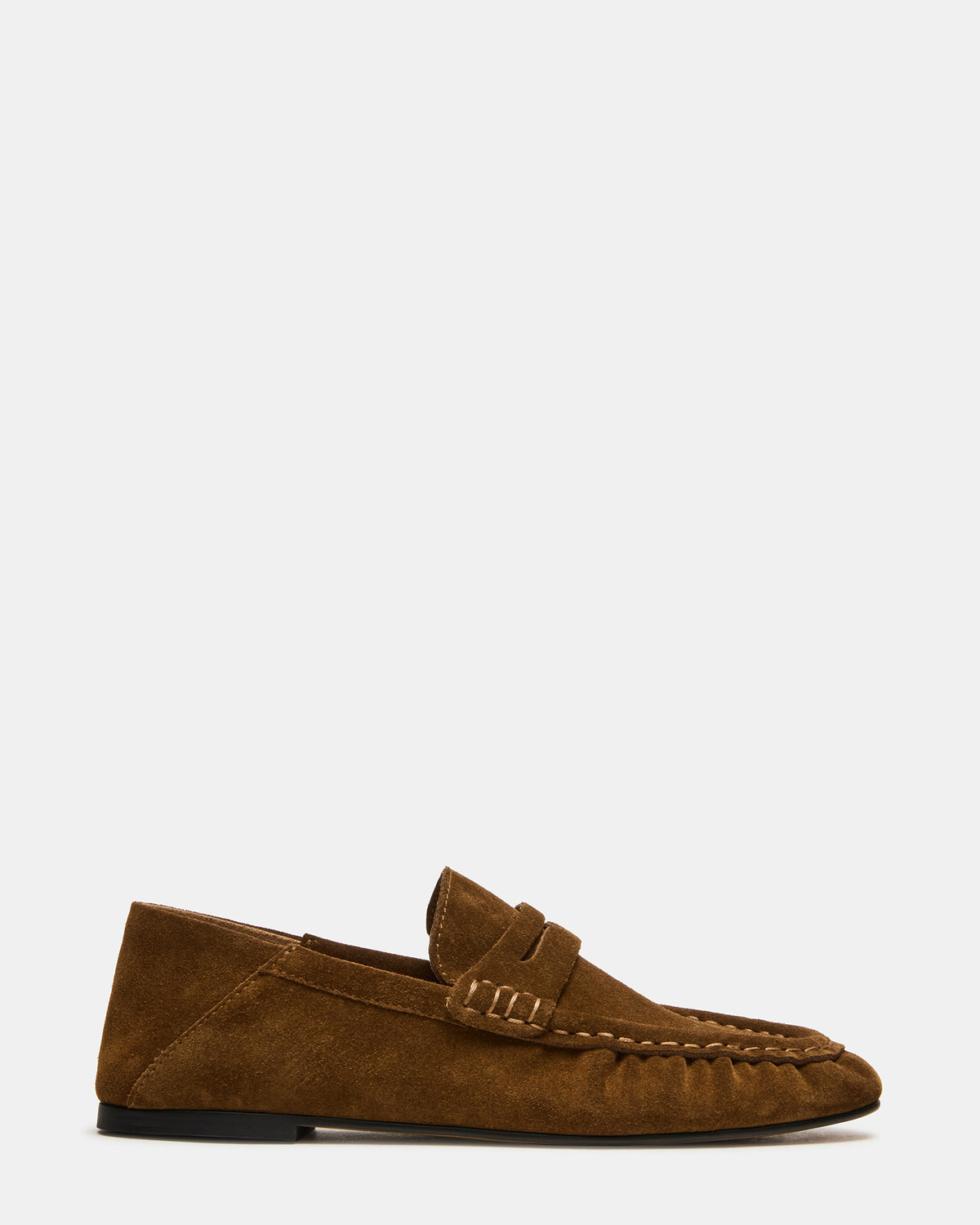 ROGER Taupe Suede Slip-On Women's Loafer | Steve Madden Quality