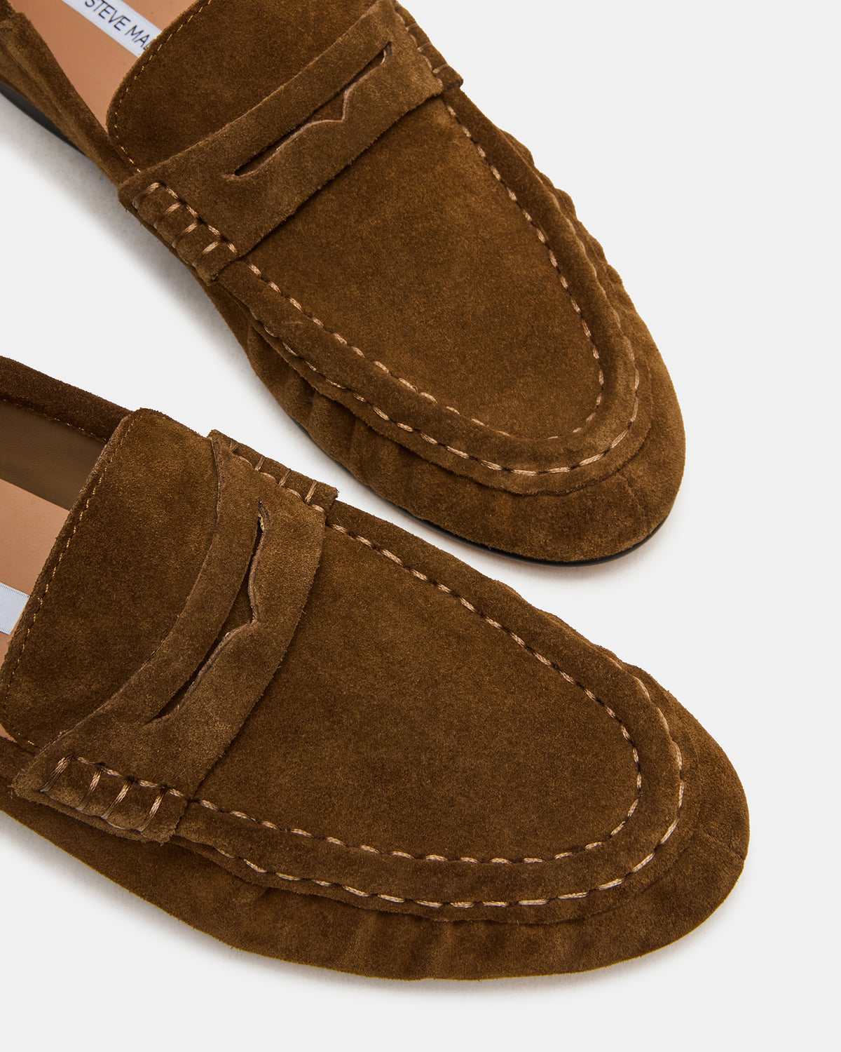 ROGER Taupe Suede Slip-On Women's Loafer | Steve Madden Quality