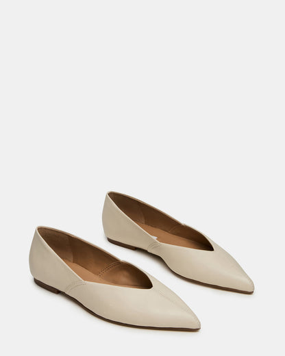 TOVI Bone Leather Pointed-Toe Ballet Women's Flat | Steve Madden Best Price