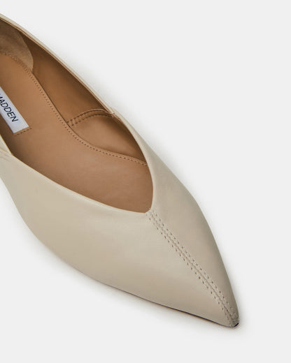 TOVI Bone Leather Pointed-Toe Ballet Women's Flat | Steve Madden Best Price