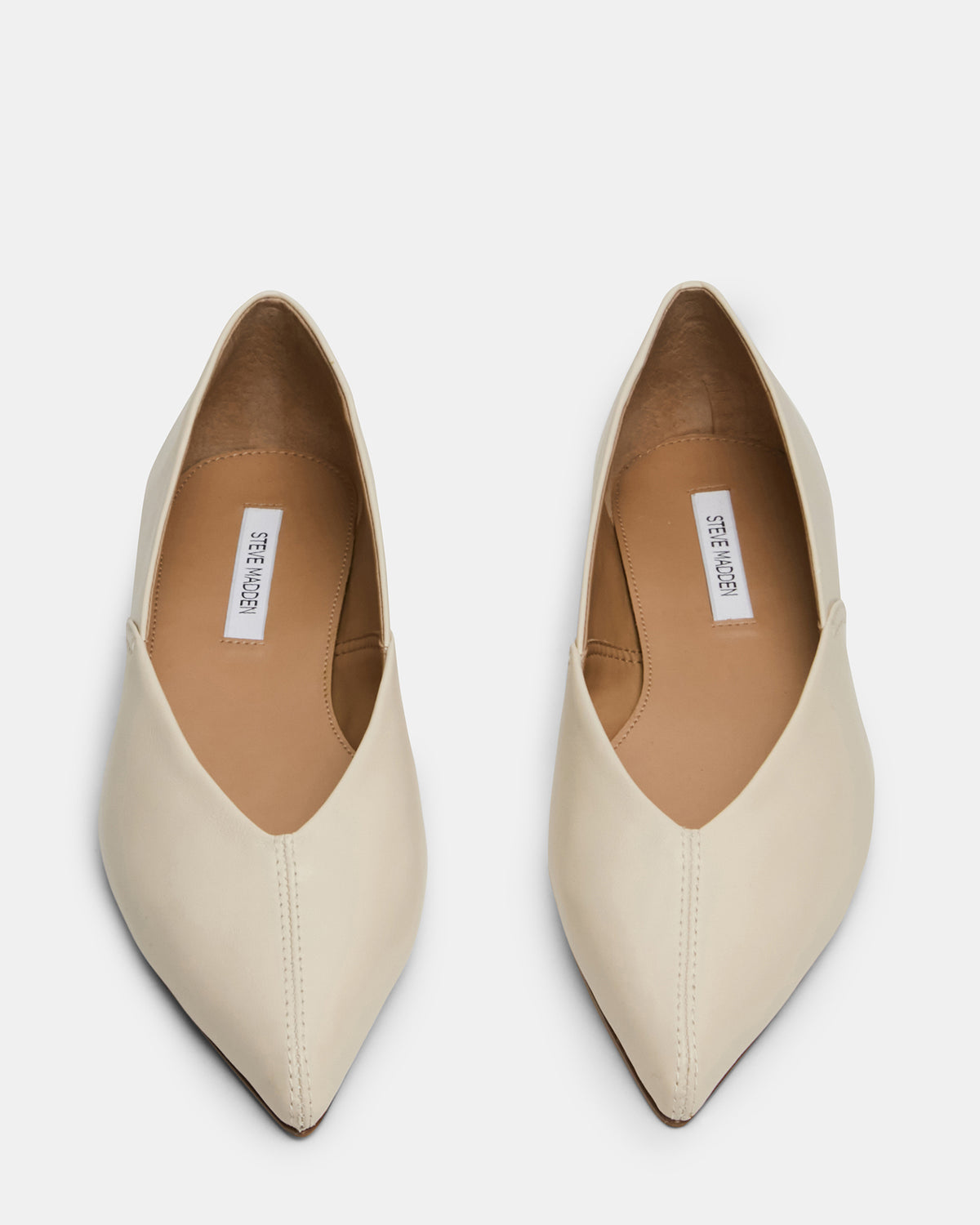 TOVI Bone Leather Pointed-Toe Ballet Women's Flat | Steve Madden Best Price