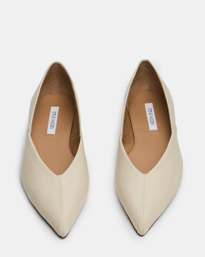 TOVI Bone Leather Pointed-Toe Ballet Women's Flat | Steve Madden Best Price
