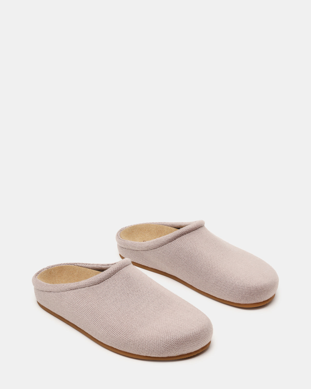 FERN Knit Taupe Mule Slip-On Round-Toe Women's Flat | Steve Madden Featured