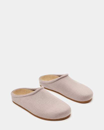 FERN Knit Taupe Mule Slip-On Round-Toe Women's Flat | Steve Madden Featured
