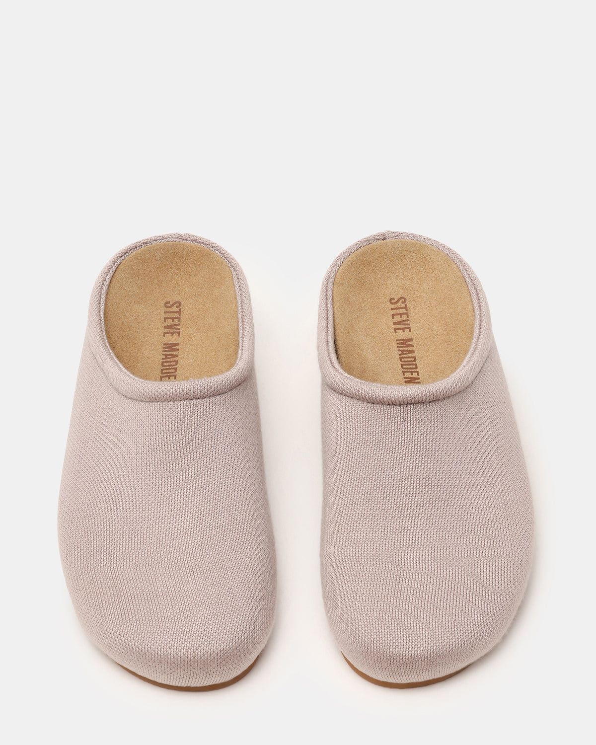 FERN Knit Taupe Mule Slip-On Round-Toe Women's Flat | Steve Madden Featured