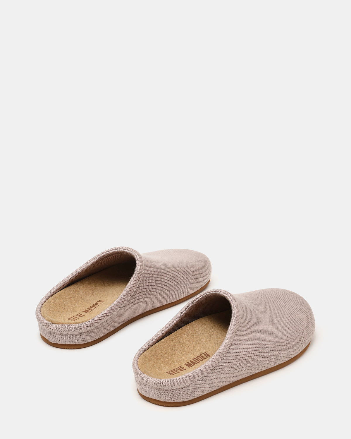 FERN Knit Taupe Mule Slip-On Round-Toe Women's Flat | Steve Madden Featured