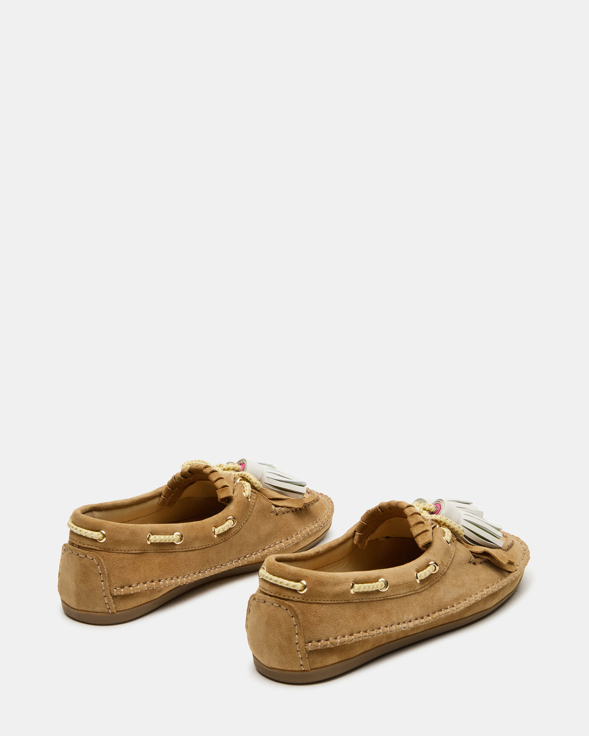 ABNER Chestnut Suede Flat Boat Women's Loafer | Steve Madden Best Seller