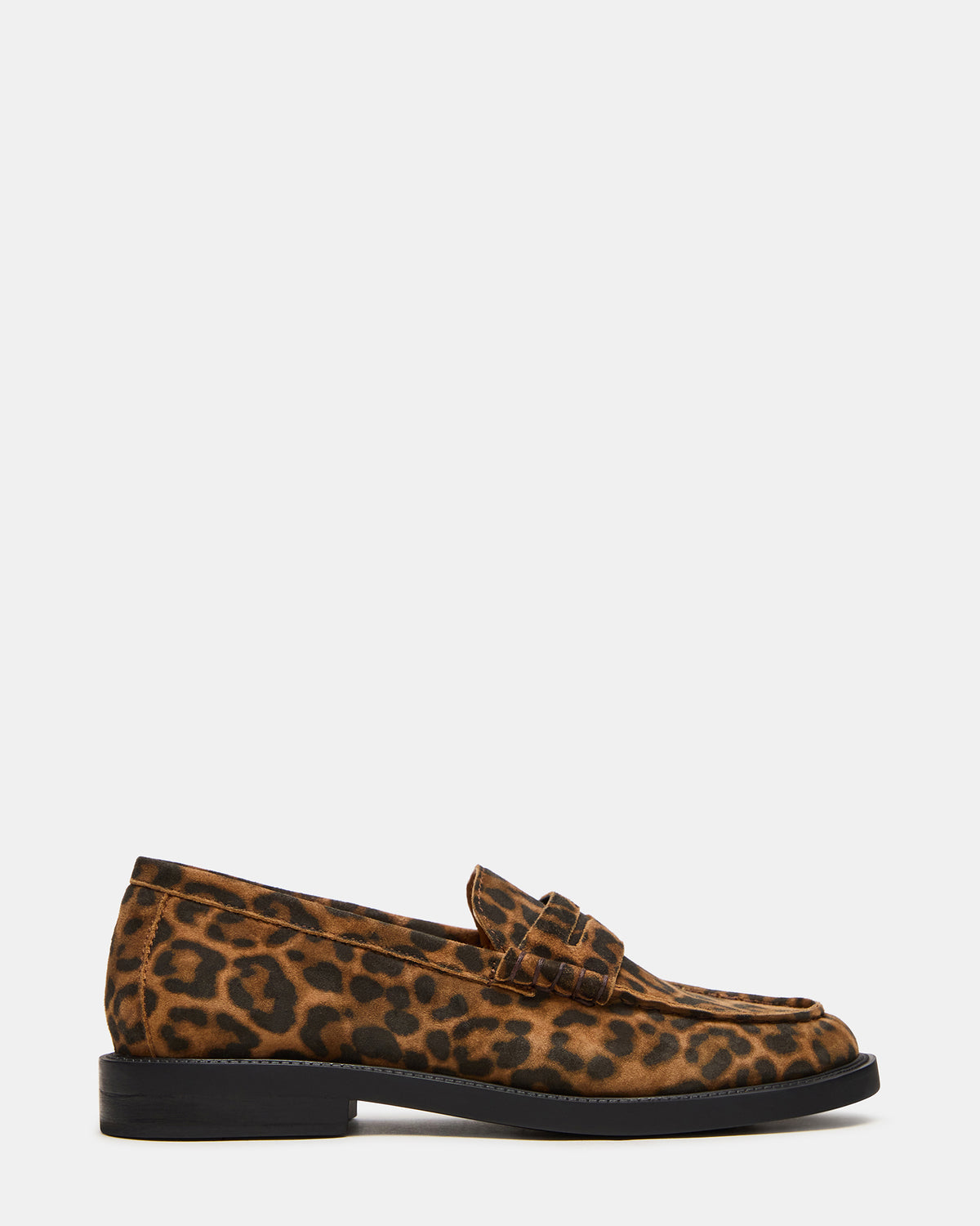 MADISON Leopard Suede Women's Penny Loafer | Steve Madden Trending