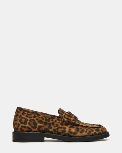 MADISON Leopard Suede Women's Penny Loafer | Steve Madden Trending