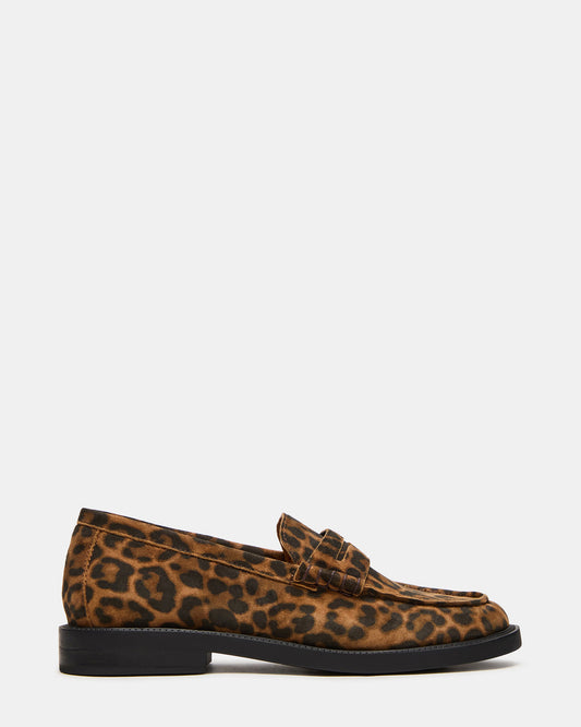 MADISON Leopard Suede Women's Penny Loafer | Steve Madden Trending