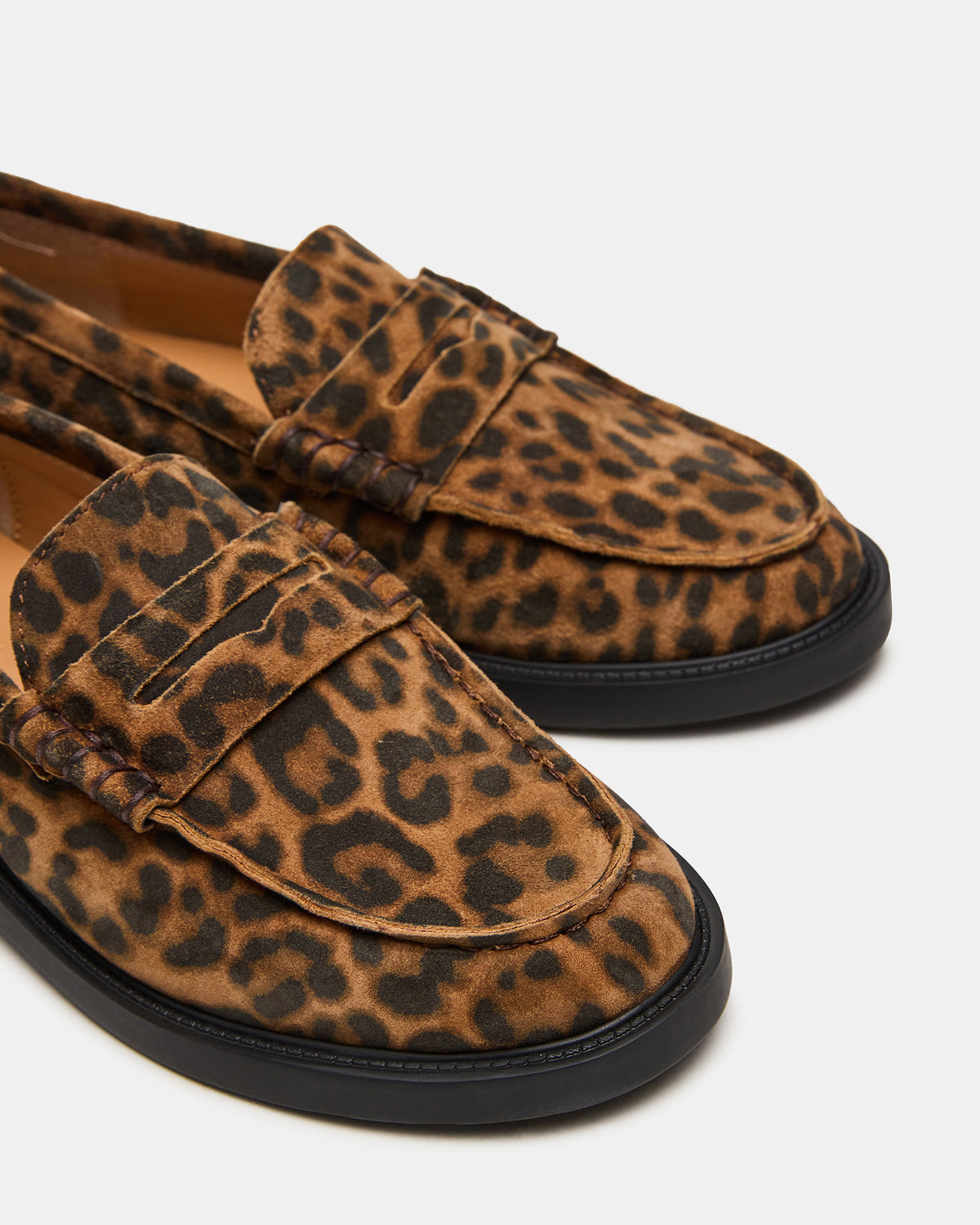 MADISON Leopard Suede Women's Penny Loafer | Steve Madden Trending