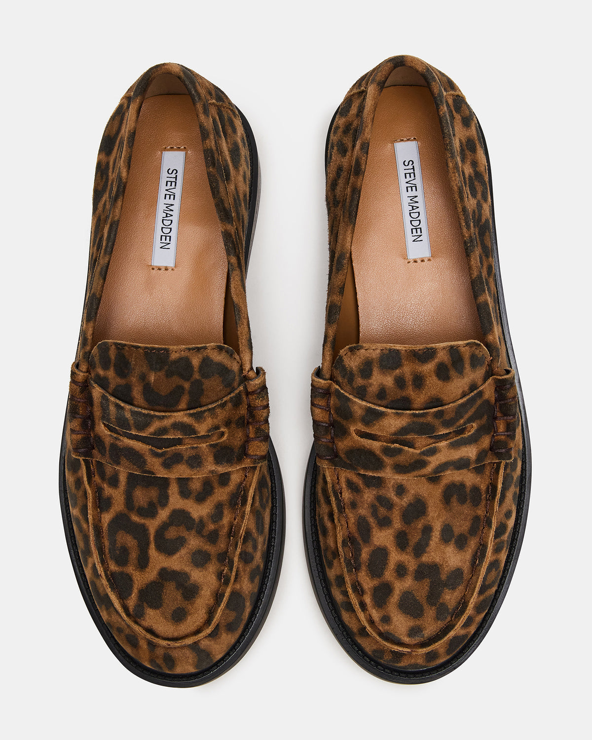 MADISON Leopard Suede Women's Penny Loafer | Steve Madden Trending
