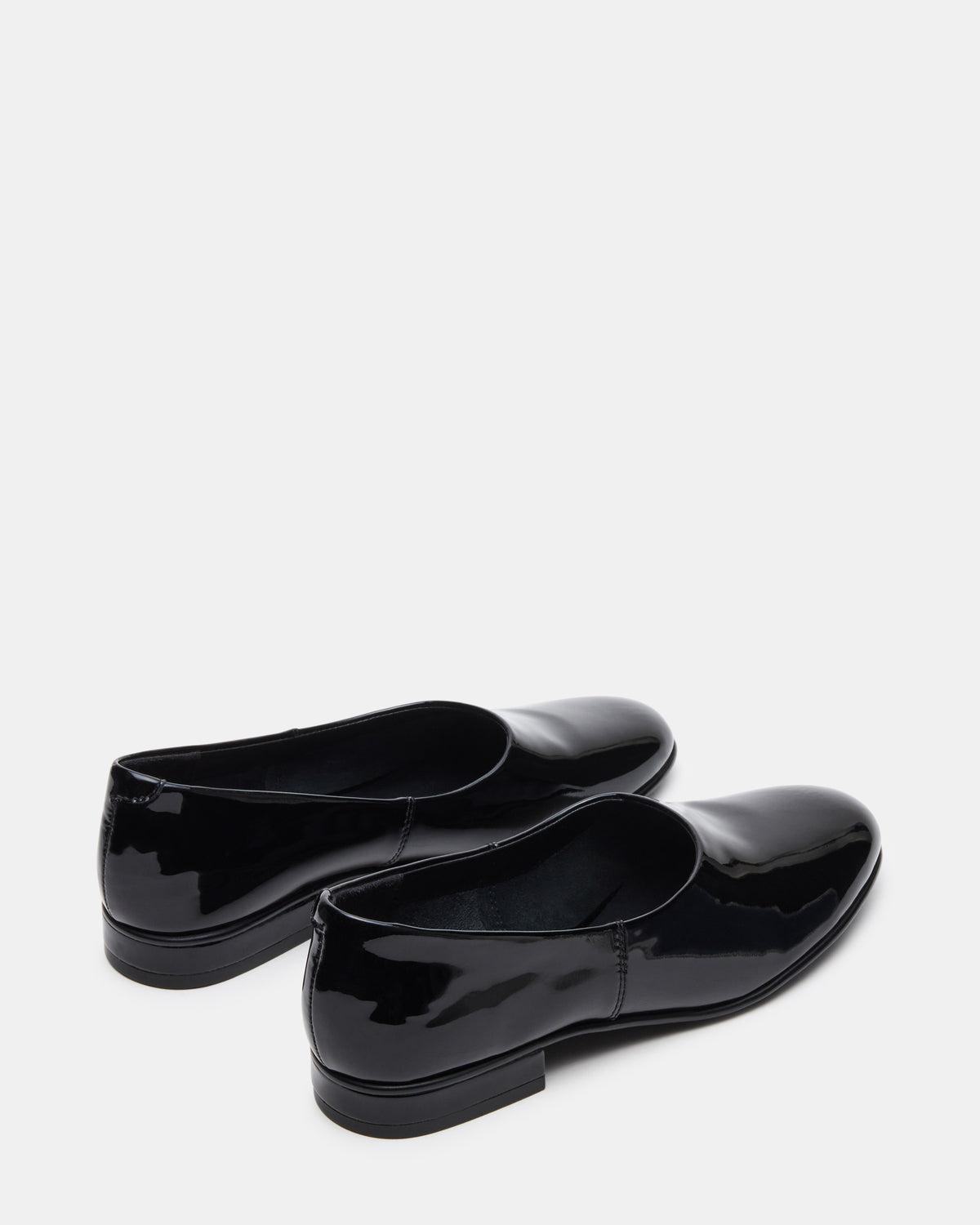 RANDALL Black Patent Ballet Women's Flat | Steve Madden Classic