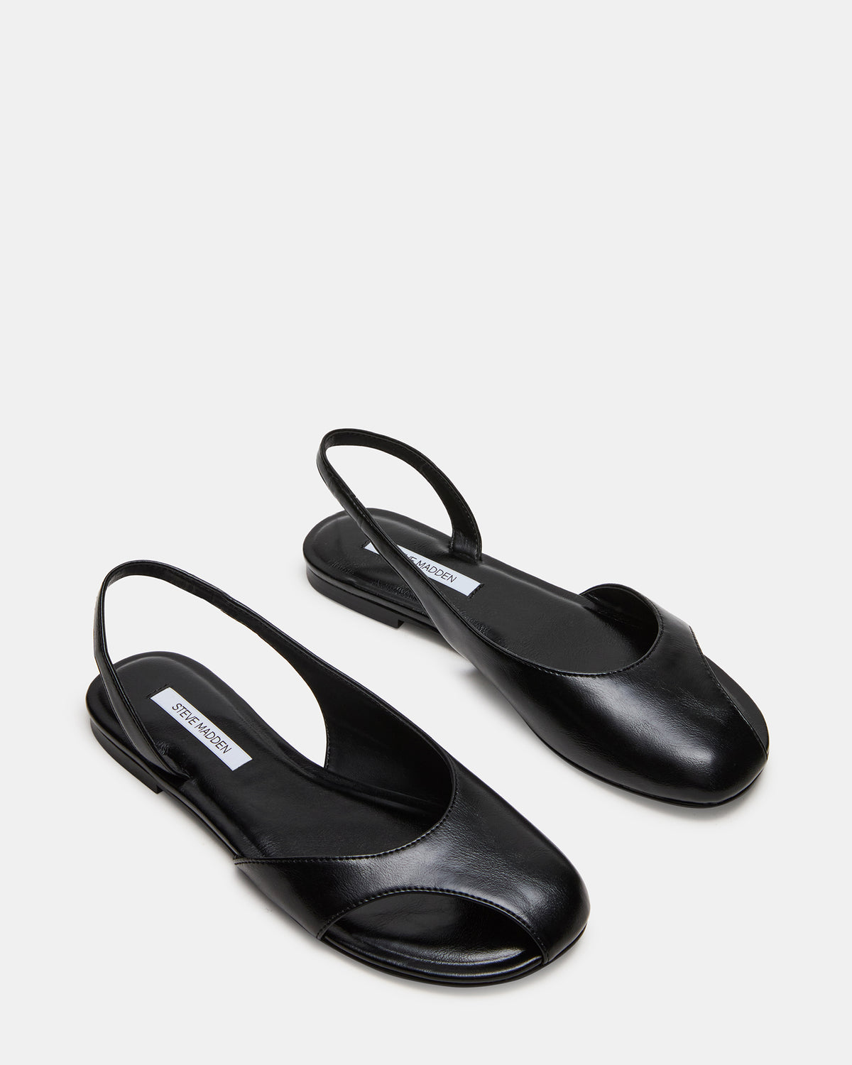 ZEST Black Slingback Cut-Out Round-Toe Women's Flat | Steve Madden Latest