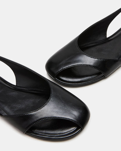 ZEST Black Slingback Cut-Out Round-Toe Women's Flat | Steve Madden Latest