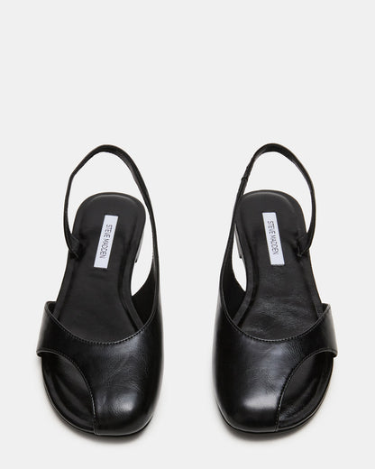 ZEST Black Slingback Cut-Out Round-Toe Women's Flat | Steve Madden Latest