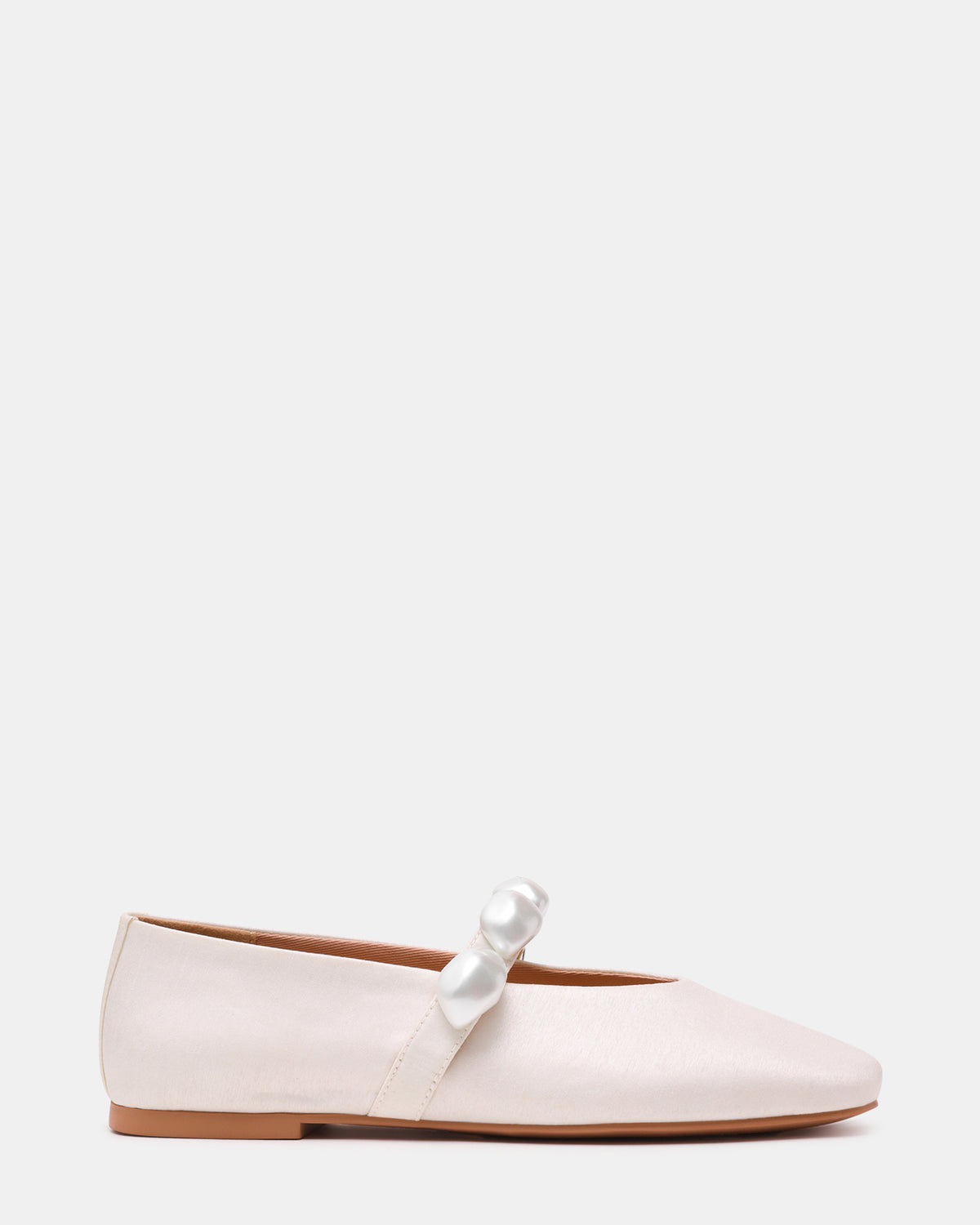 POPPIN Pearl White Mary Jane Ballet Women's Flat | Steve Madden Trending