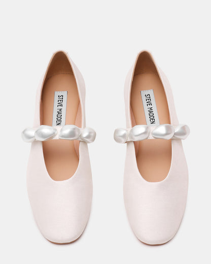 POPPIN Pearl White Mary Jane Ballet Women's Flat | Steve Madden Trending